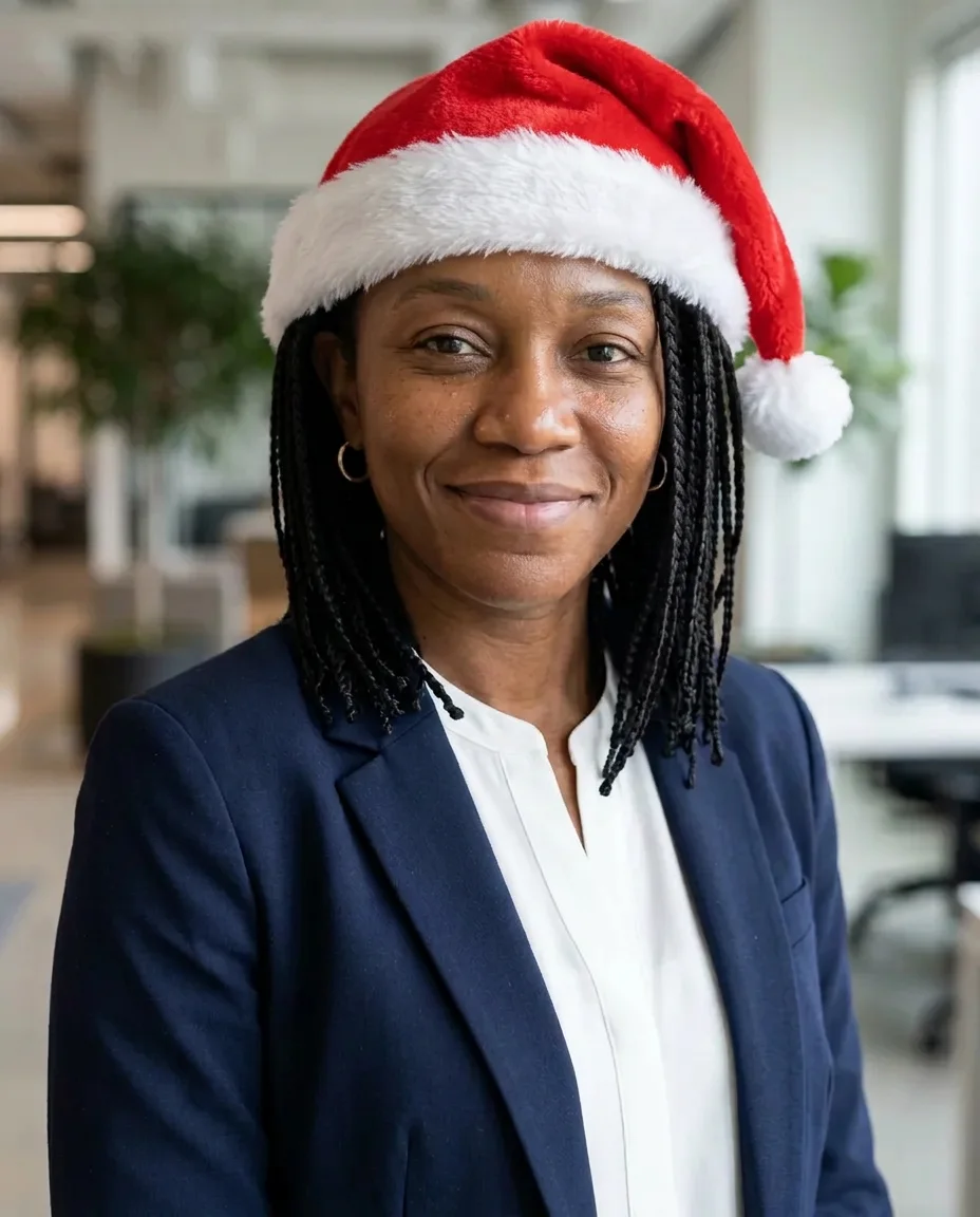 Santa hat profile picture