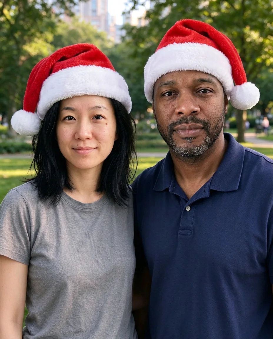 Santa hats for two