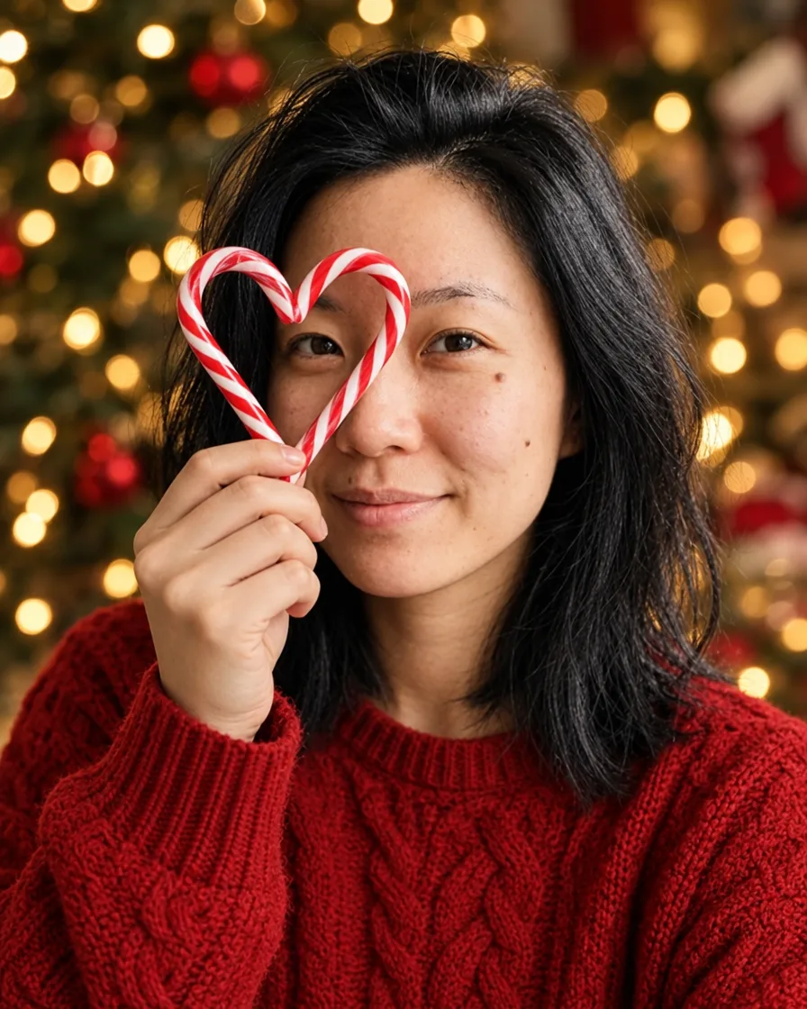Candy cane heart