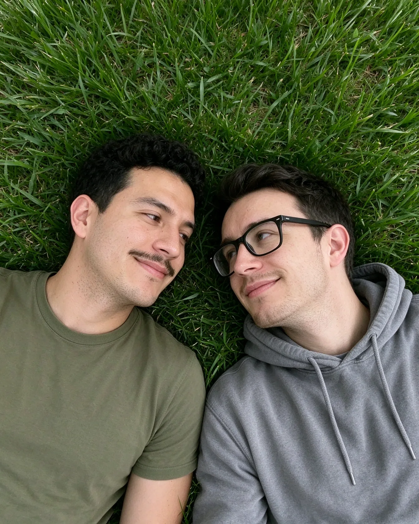 Head to head in the grass