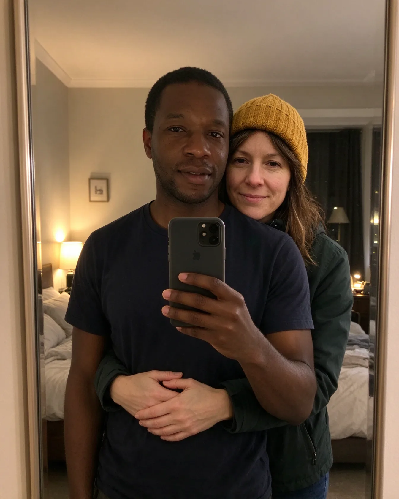 Mirror selfie at home