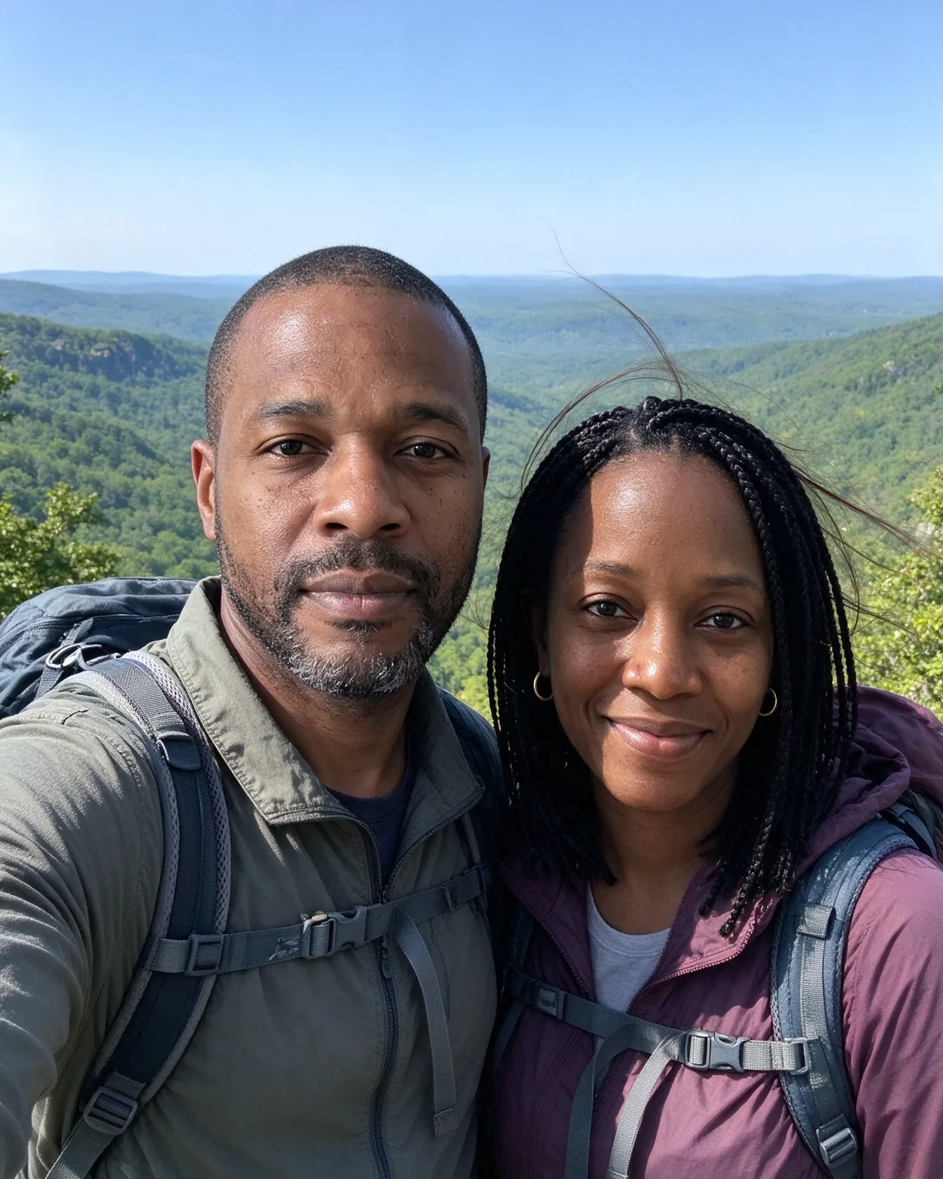 Mountain top selfie