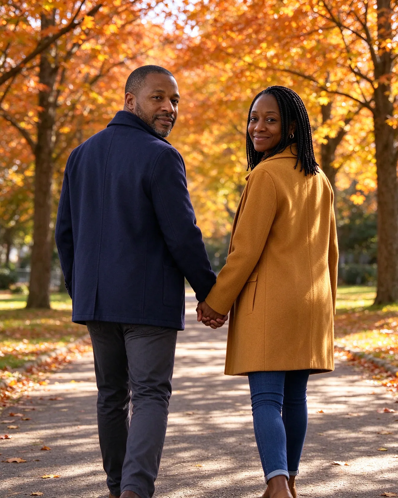 Hand in hand down the path