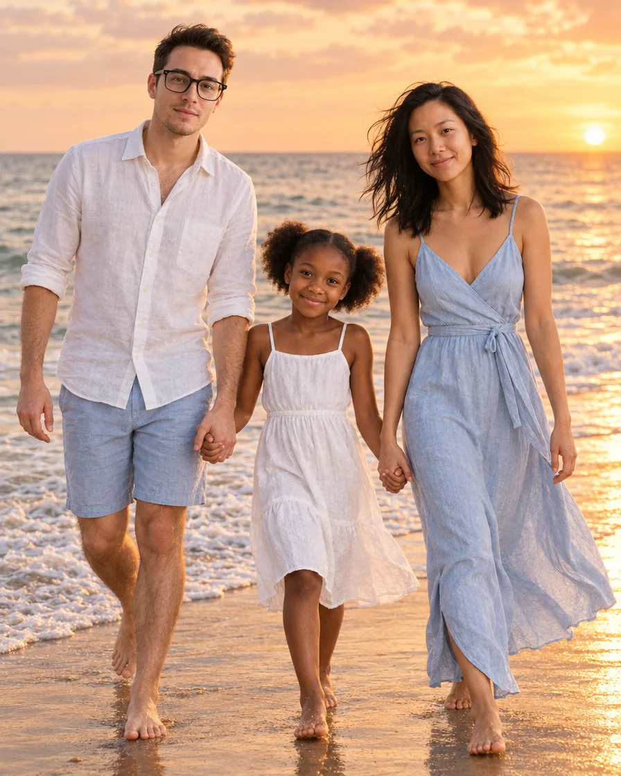Beach at sunset