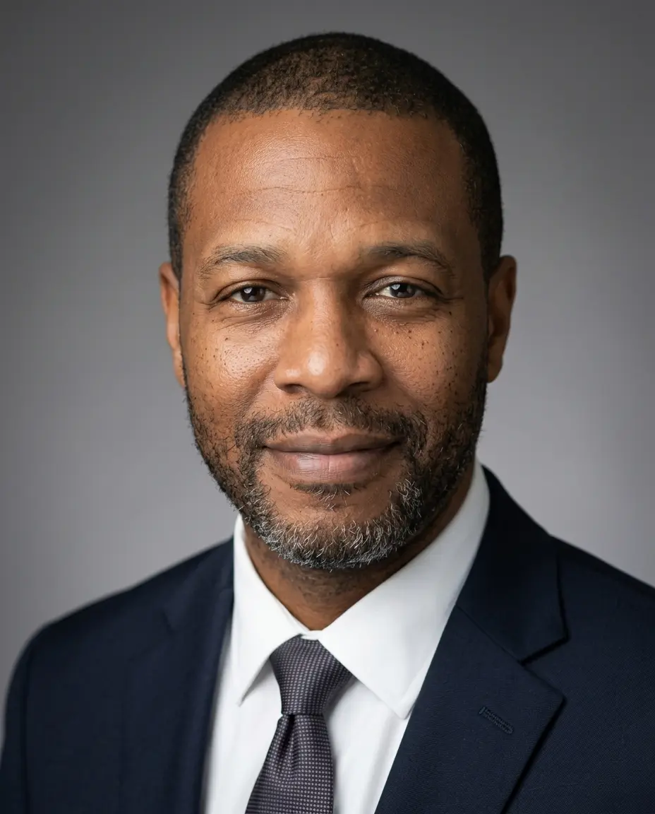 Job photo, dark suit