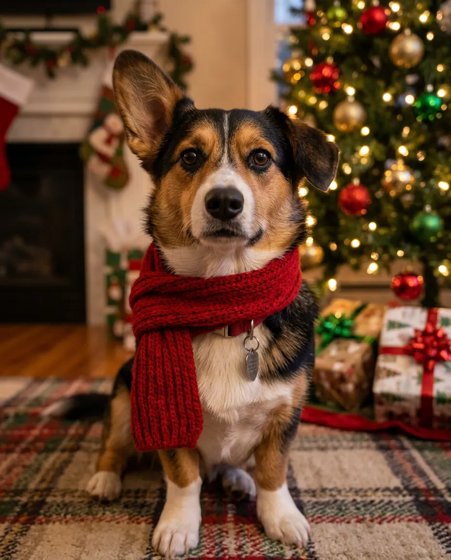 Christmas dog