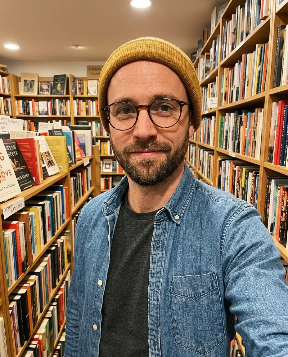 Bookshop selfie