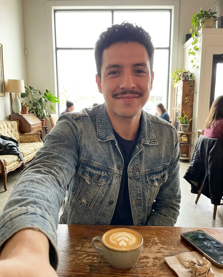 Cafe selfie