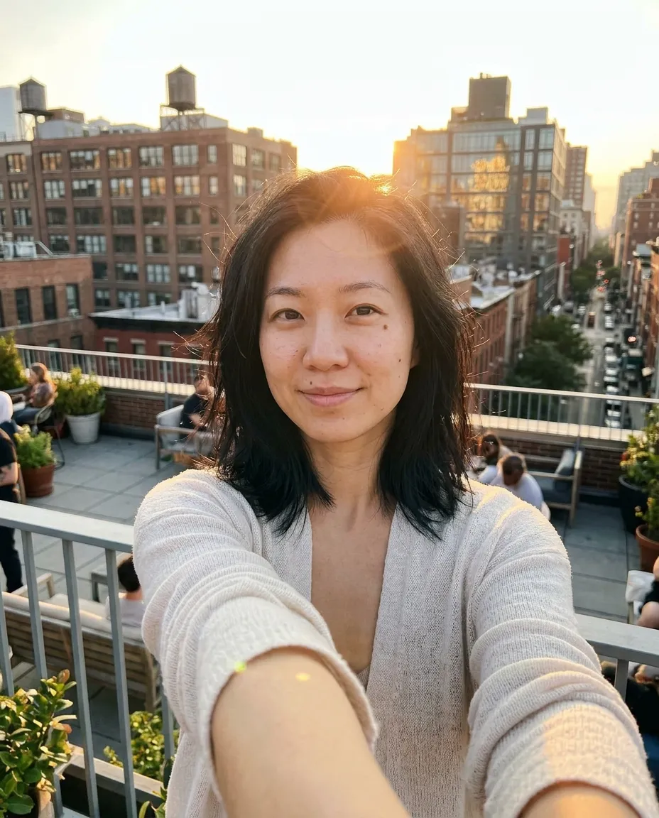 Golden hour selfie