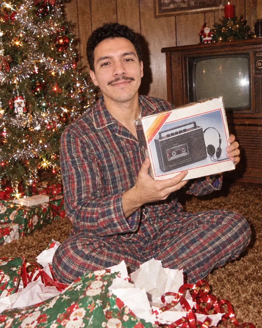 1980s Christmas morning