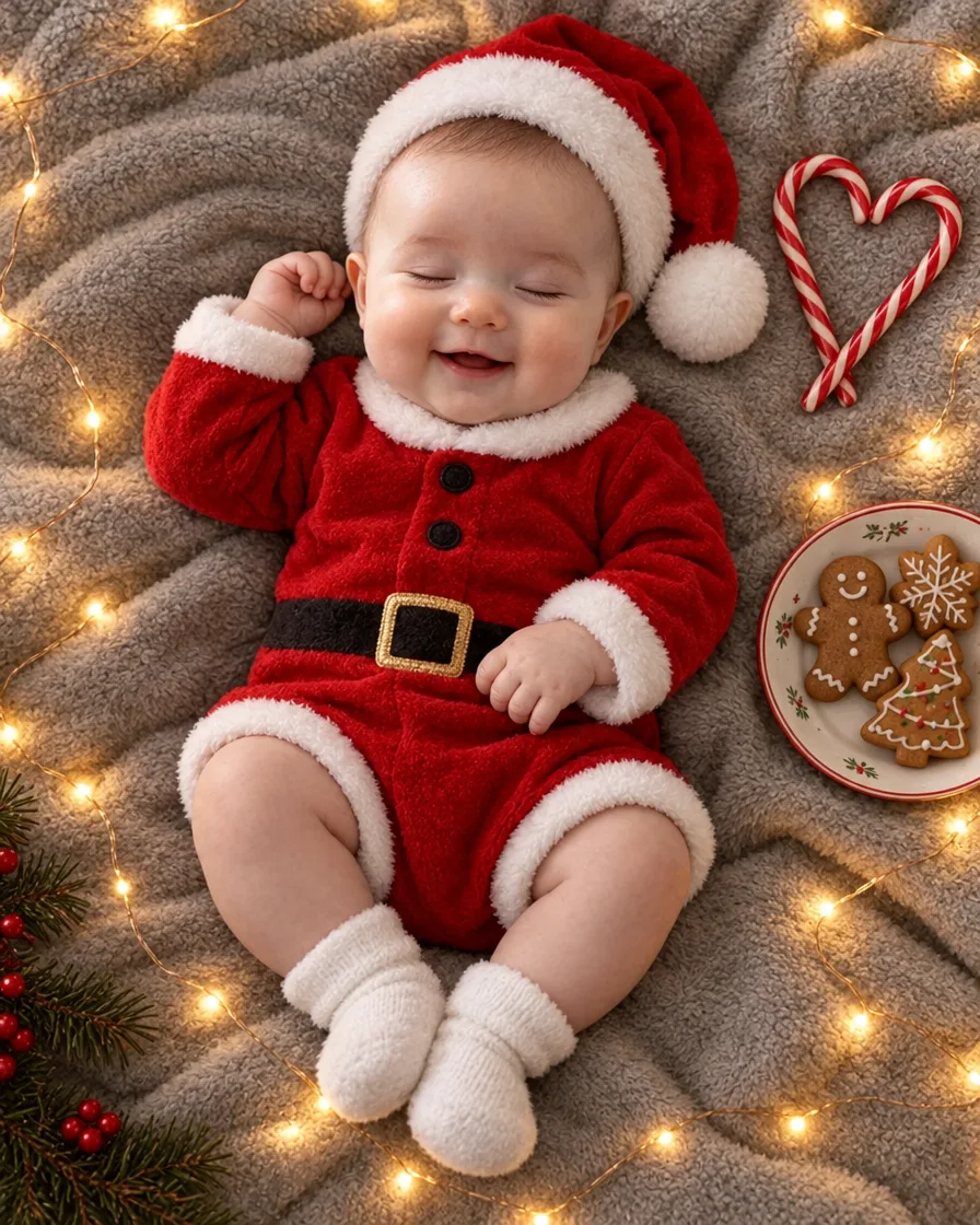 Sleeping Santa baby