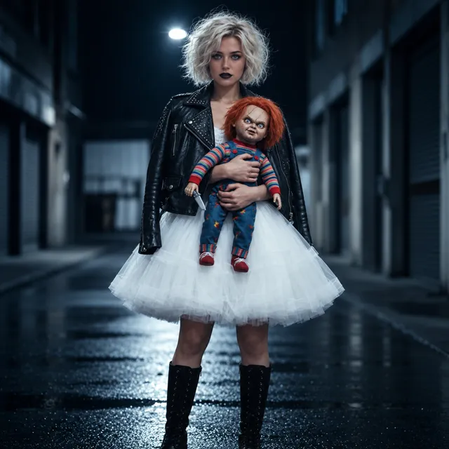 Punk bride holding the doll: Style inspiration · preview imagery