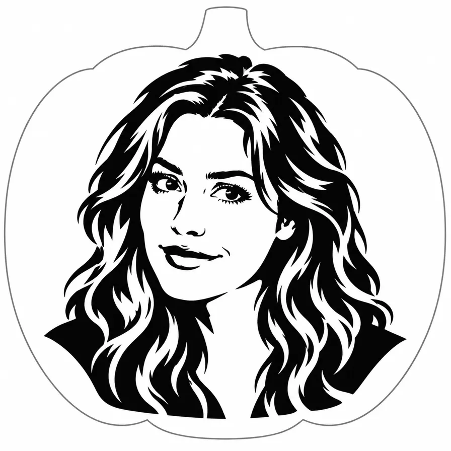 Your face as a pumpkin stencil: Style inspiration · preview imagery