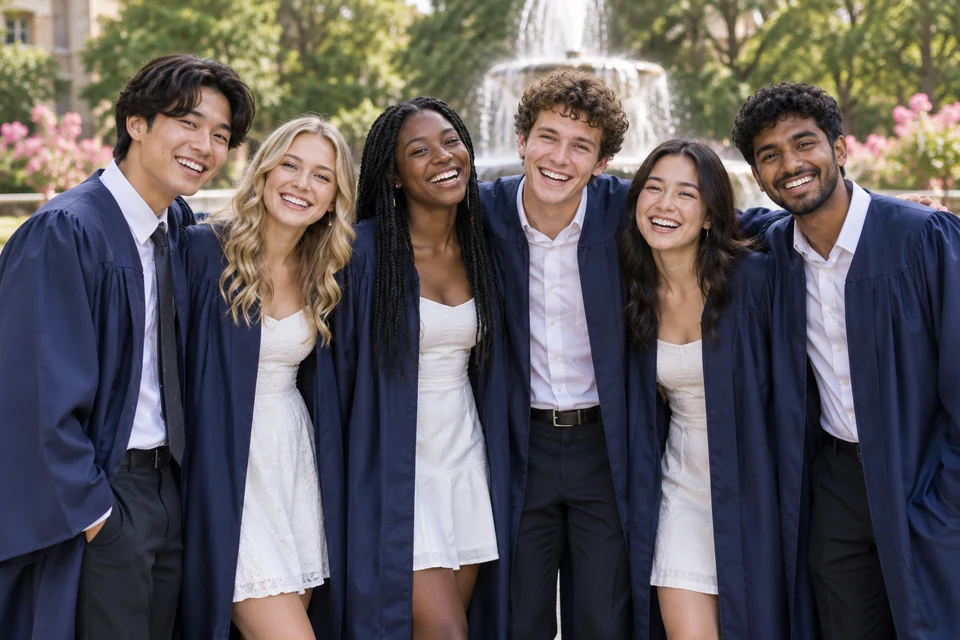 Graduation with friends