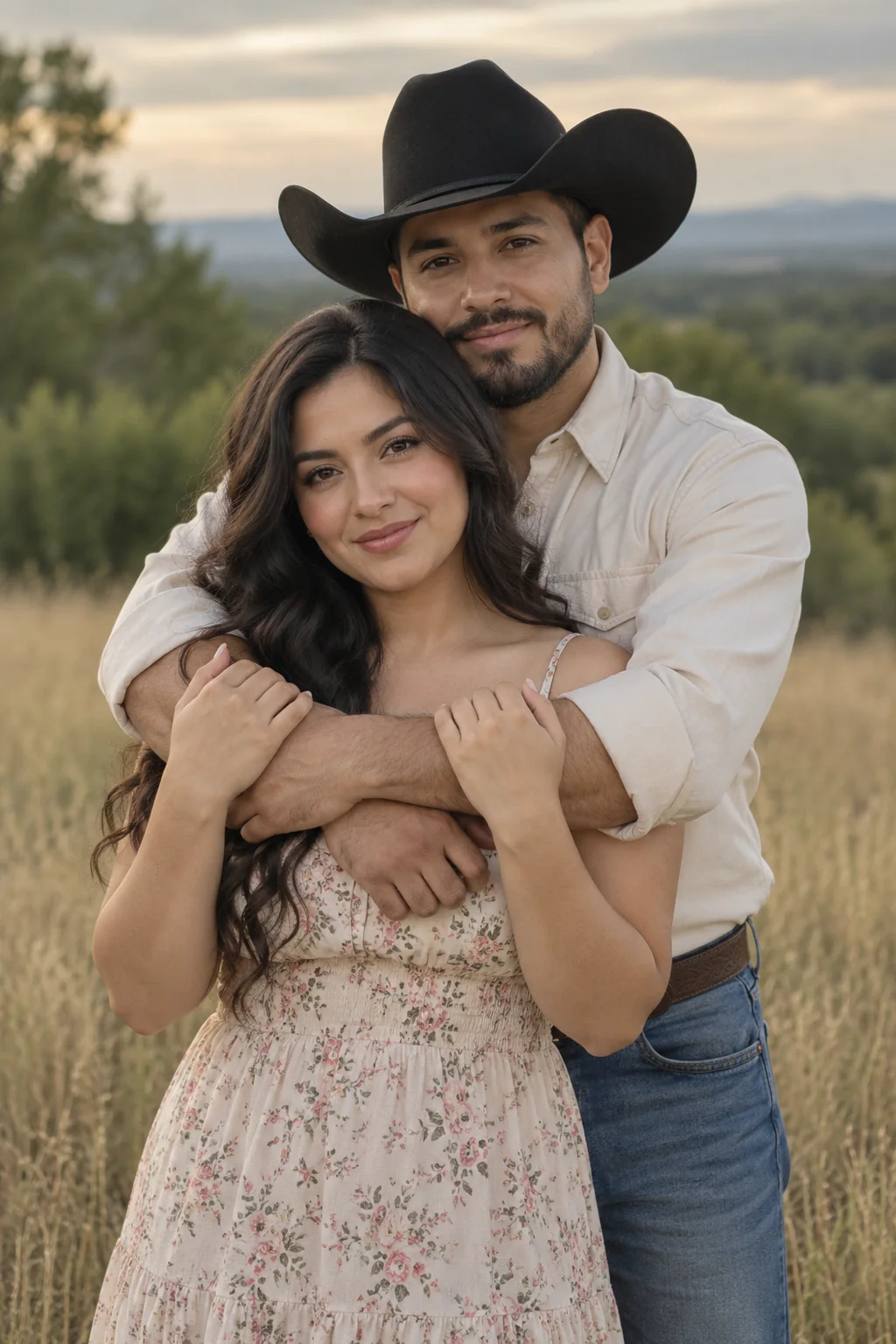 A countryside embrace