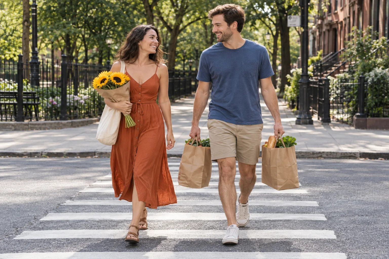 Coming home from the market