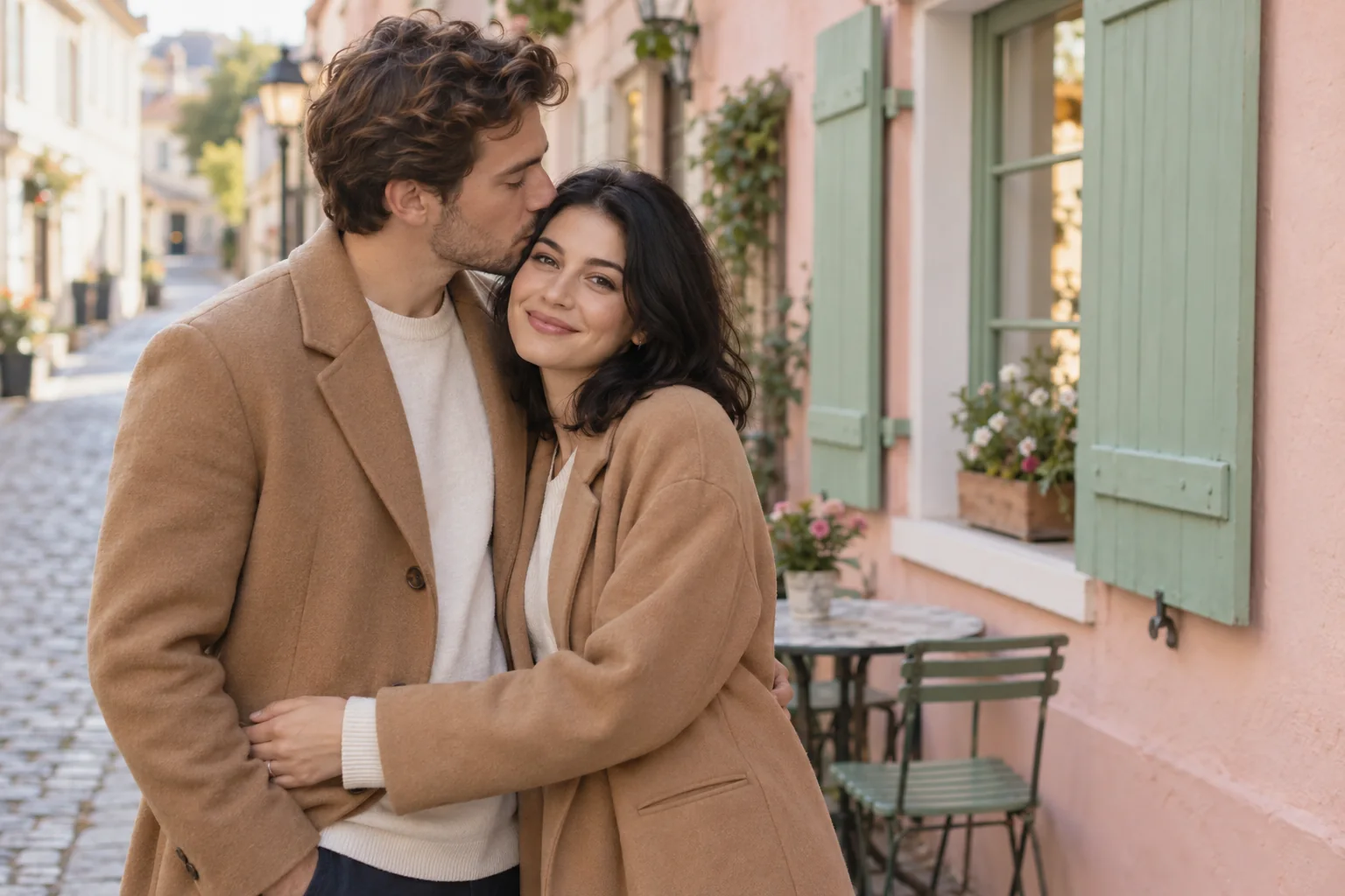Pastel café cuddle