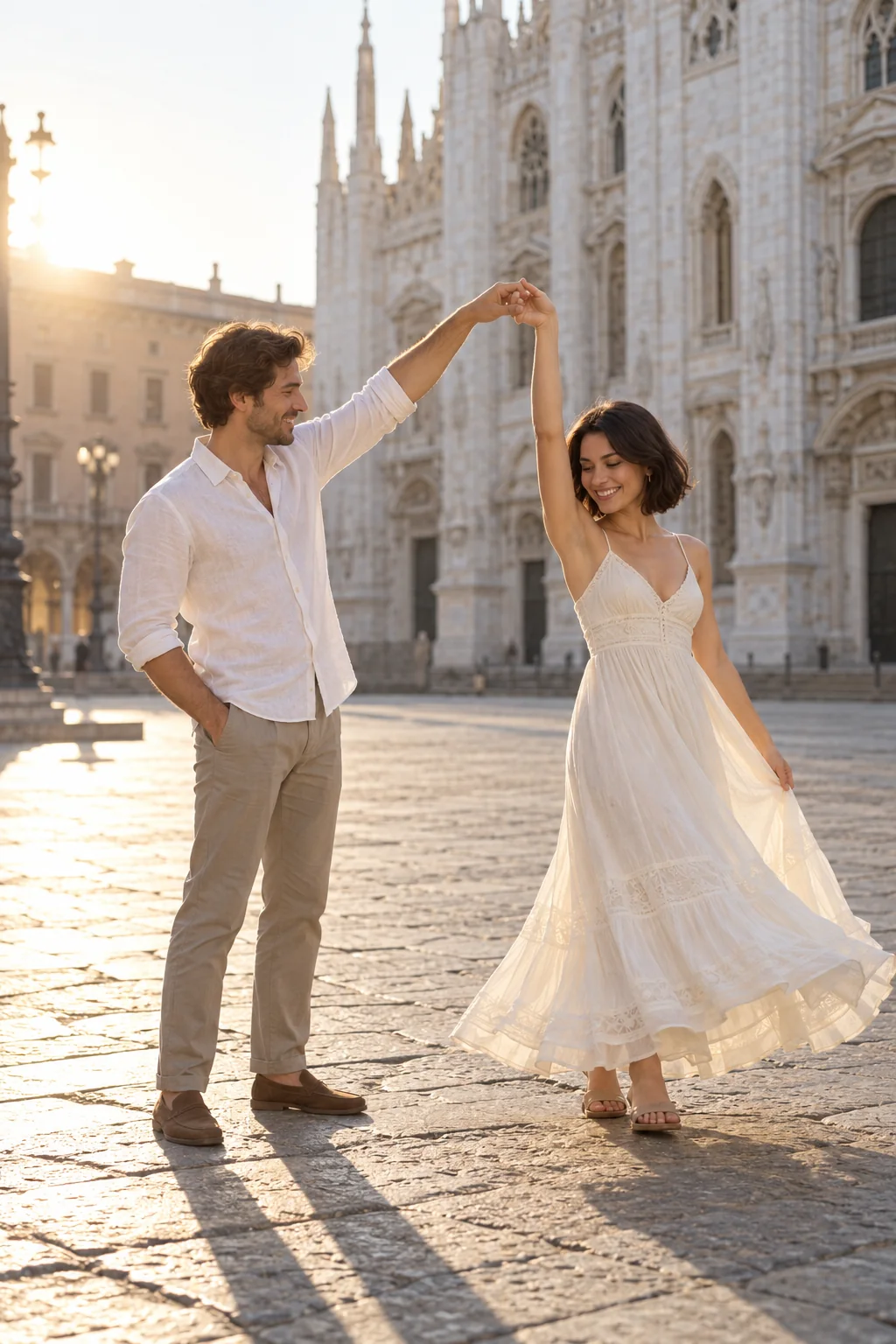A twirl in the piazza
