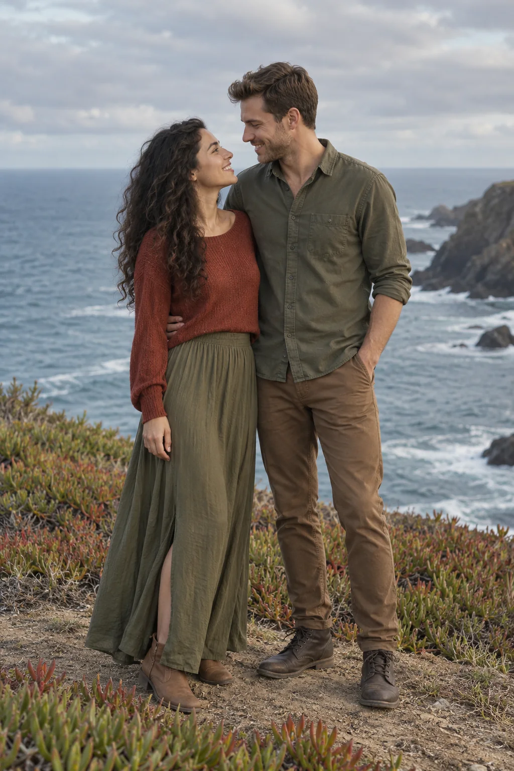 Sea-cliff embrace