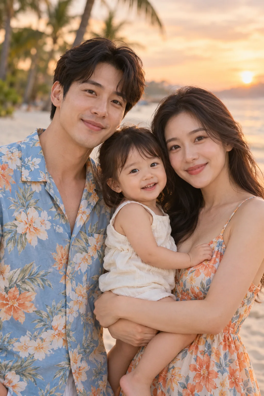 A tropical family portrait